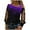 C-Purple582, variant on Women Glitter Long Sleeve Shirts Sparkly Gradient Shoulder Asymmetrical Mesh Sheer Patchwork Blouse Night Out Y2K Clubwear Stylish Tops