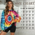 thumbnail image 7 of Yuyamidu Tie-dye Oversized Sweatshirt for Women Fashion Hoodie Sweatshirts with Pockets Casual Workout Pullover Fall Spring Winter Long Sleeve Crewneck Shirt Dating Travel Office Tops 2XL, 7 of 7