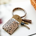 thumbnail image 3 of Round Bangle Keychain Tassel Bracelet Card Holder Wristlet Coin Purse, 3 of 4