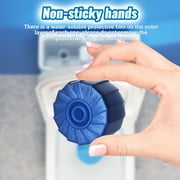 Automatic Toilet Bowl Cleaners Tablets 6 Pack, with 3 Pack Bleach ,Blue Toilet Tank Cleaner Tablets for Deodorizing & Descaling Household Toilet Cleaners for Bathroom