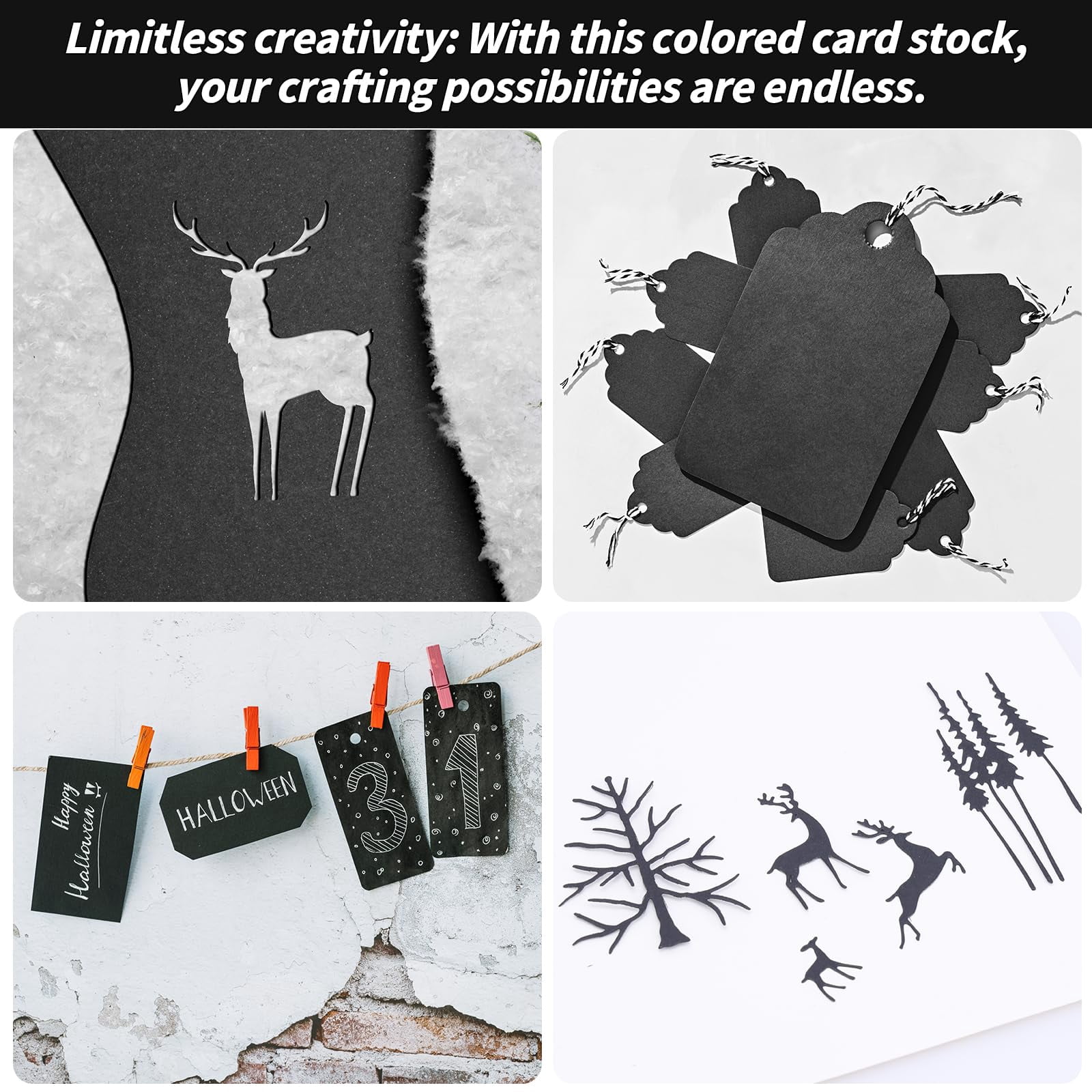 100 Sheets Black Card Stock 8.5 X 11in 250gsm 92lb Cardstock Construction Paper Heavy Weight Printer For Invitations  Stationery Printing Scrapbooking Crafts Diy Cards