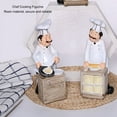 thumbnail image 4 of Estatua De Cocina De Chef, Mano De Obra Fina Respetuosa Con El Medio Ambiente, Buena Decoración, Escultura De Chef De Resina Para Mesa De Comedor Casera, 4 of 7