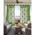 thumbnail image 6 of St. Patrick's Day Blackout Curtains for Bedroom Living Room Darkening Curtains 63 Inches Long Spring Green Lucky Clovers Leaves Plaid Window Curtain 2 Panels Set Window Treatment Drapes 52"x63", 6 of 9