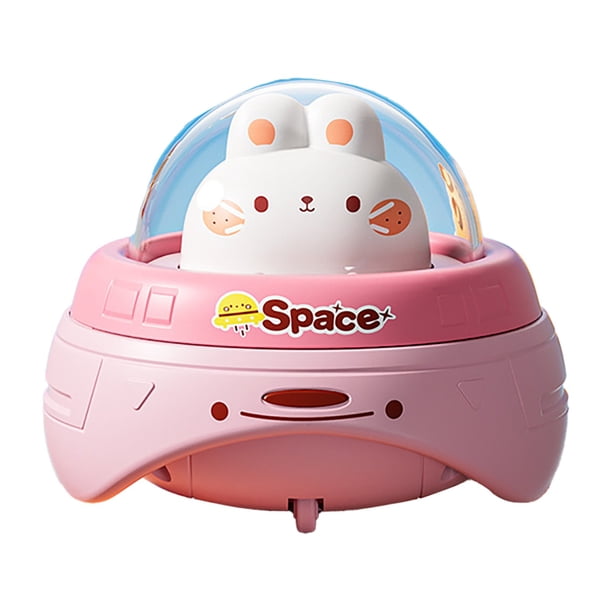Go Spring Back Spaceship Toy Car Durable Crash Sliding Vehicle Action Playset for Kids Abs Material &Amp; Ideal for Boys &Amp; Girls