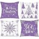 thumbnail image 1 of Lanpn Christmas Cushion Covers 50x50 Set of 4, Decorative Xmas Throw Covers Pillow Cases 20x20 for Home Bedroom Room Holiday Couch Decor Decorations(W, 1 of 5