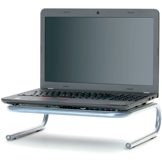 Mind Reader Support de Moniteur, Rehausseur de Moniteur pour Ordinateur, Portable, Bureau, iMac, 2 Pack, Métal, Argent