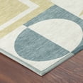 thumbnail image 3 of Addison Rugs Chantille Indoor/Outdoor Transitional Geometric Teal Machine Washable Rectangle Rug, 9' x 12', 3 of 8