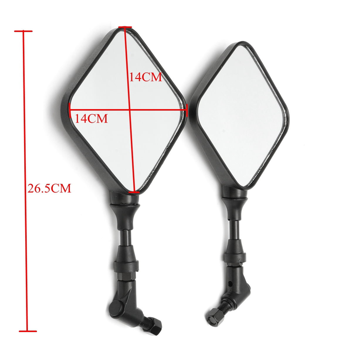 Dual Sport Motorcycle Mirrors For Suzuki DR 200 250 DR350 350 DR650 DRZ 400 650