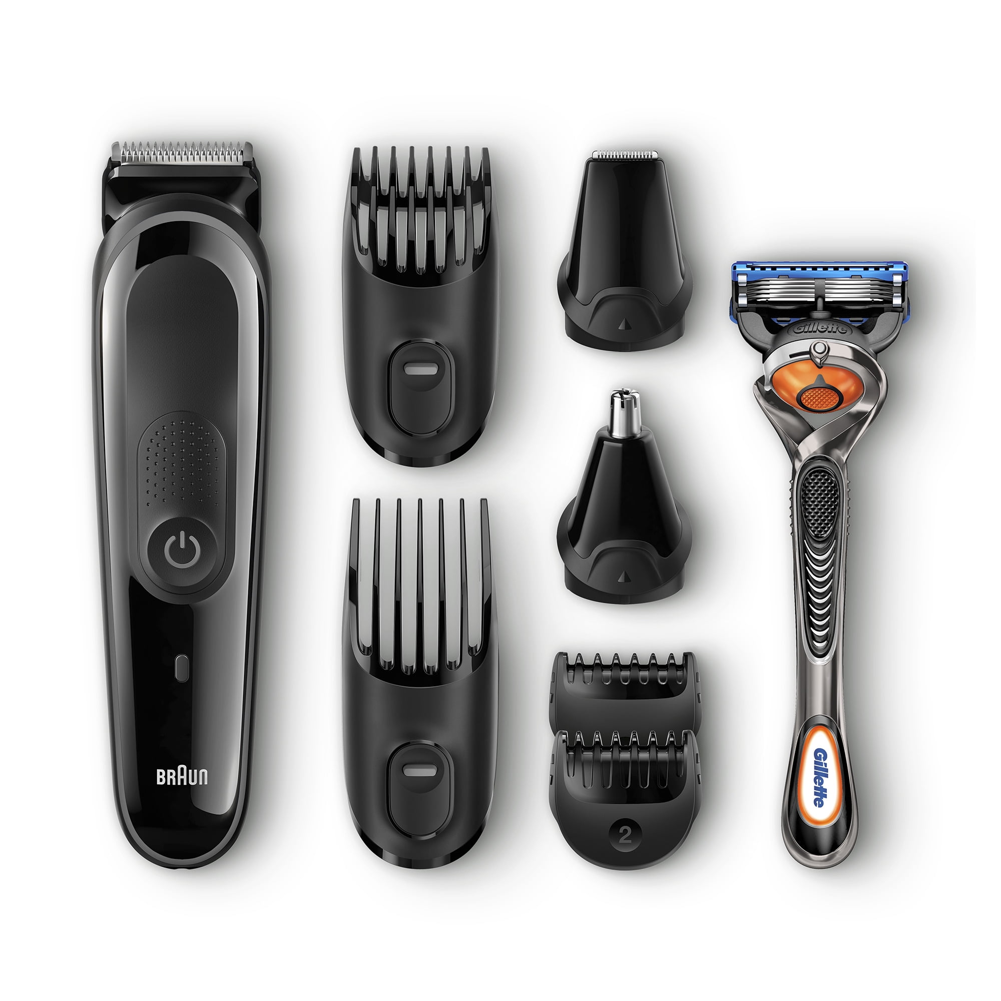 braun rechargeable electric shaver mgk3980 led black
