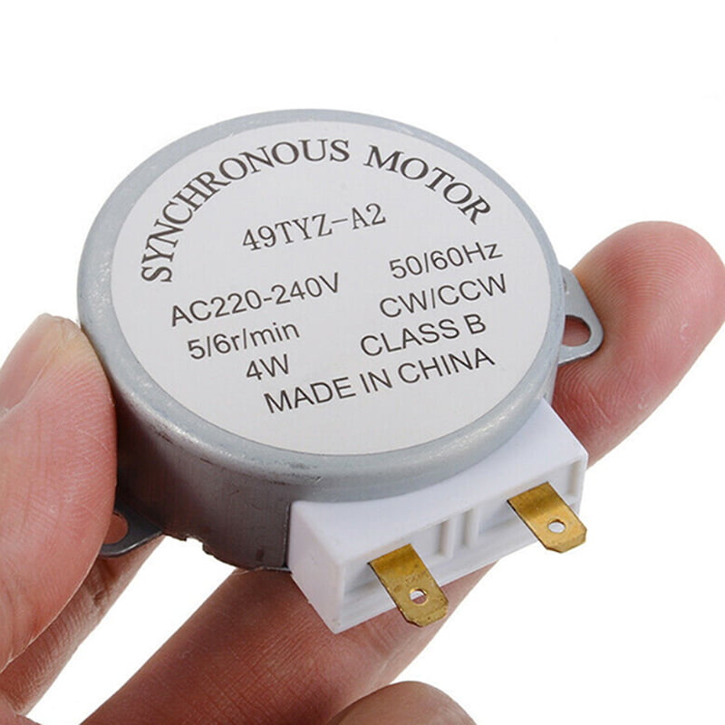 49TYZ-A2 AC 220-240V CW/CCW 4W 5/6 RPM Synchronous Motor for Microwave Oven Kits 
