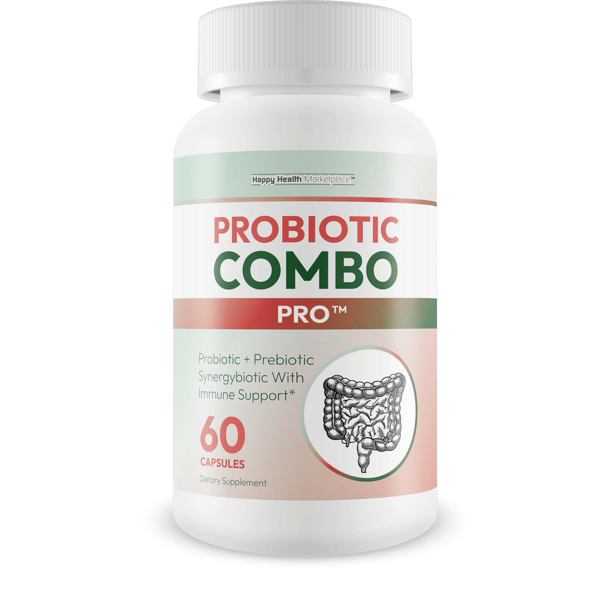 Probiotic Combo Pro - Our Best Probiotic Prebiotic Combo & Best Prebiotics and Probiotics For Diverticulosis - 40 Billion Cfu Probiotics Vitamin D Zinc Fiber Diverticulosis Supplement