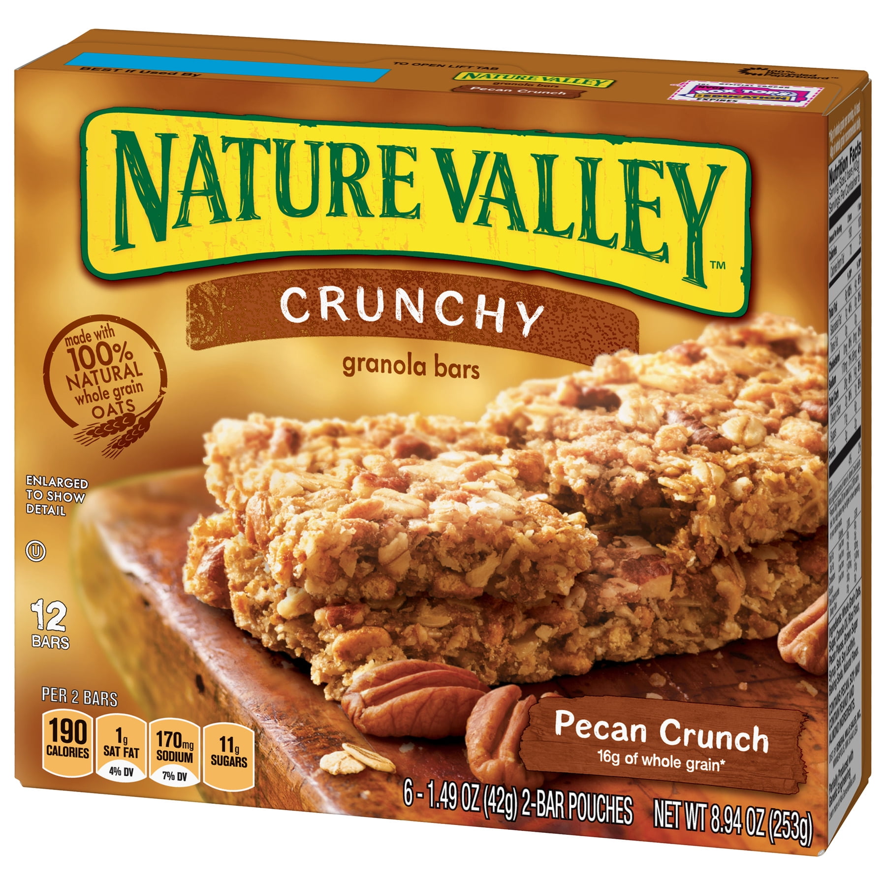 Nature Valley Crunchy Granola Bars, Pecan Crunch, 12 Ct, 8.94 Oz