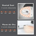 thumbnail image 4 of WinZo Bidet Toilet 10" Rough-in,Smart Toilet With Bidet,Oval Egg Modern Shaped, Auto Open/Flush, Adjusted Heated Seat, Warm Water and Dryer, Night Light, Matte Black, 4 of 8