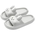 thumbnail image 1 of Zapatillas de conejo de dibujos animados para hombres y mujeres, sandalias de playa, zapatos antideslizantes de baño, suela gruesa suave, toboganes lindos, Verano, 1 of 7