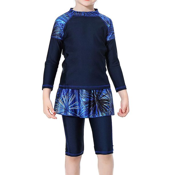 Niños Niñas Islámico Musulmán Modesto Traje de baño Traje de baño Burkini Árabe Traje de baño