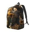 thumbnail image 1 of Disketp Cool Sunglasses Elephant Art print Canvas Backpack Lightweight Travel Daypack Student Rucksack Laptop Backpack-Medium, 1 of 5