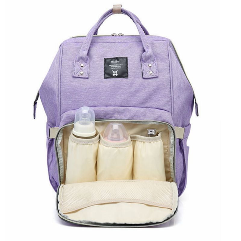 lilac diaper bag