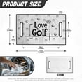 thumbnail image 7 of Whosucclay Love To Golf Golf Cart Seat Protector, Breathable Towel Blanket 4 Front Pockets One-Step Mount Golf Cart Seat Accessories for Most 2-Seat Golf Carts, 7 of 7