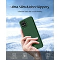 thumbnail image 5 of 【3 in 1 for Samsung Galaxy A12 case, with 2 Pack Screen Protector, Camera Protection，Liquid Silicone Slim Shockproof Protective Phone Case [Microfiber Lining] (Navy Blue), 5 of 12