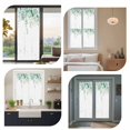 thumbnail image 7 of Teal Botanical Window Privacy Film, Spring Weeping Eucalyptus Leaves Static Cling UV Sun Blocking Heat Control Window Tint Day and Night, Non-Adhesive One Way Windows Privacy Cover 17.7''x78.7'', 7 of 7