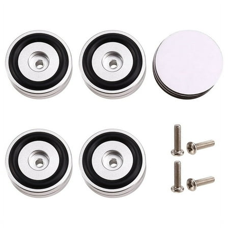 4PCS HiFi Turntable Isolation Feet Stand Speakers Spikes Audio Pads, for Amplifier/Speaker/Turntable 40X15mm Silver