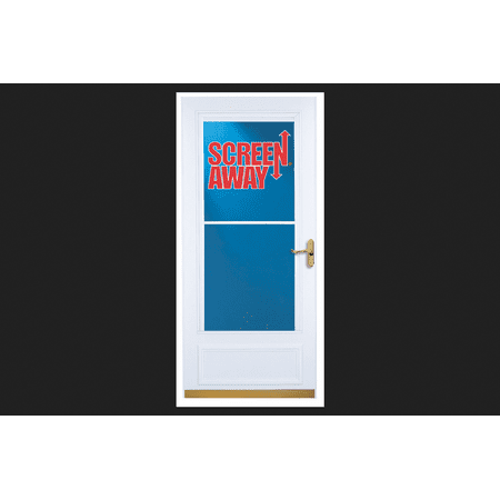 Larson Screen Away 36 In W X 81 In H White Full View Storm Door