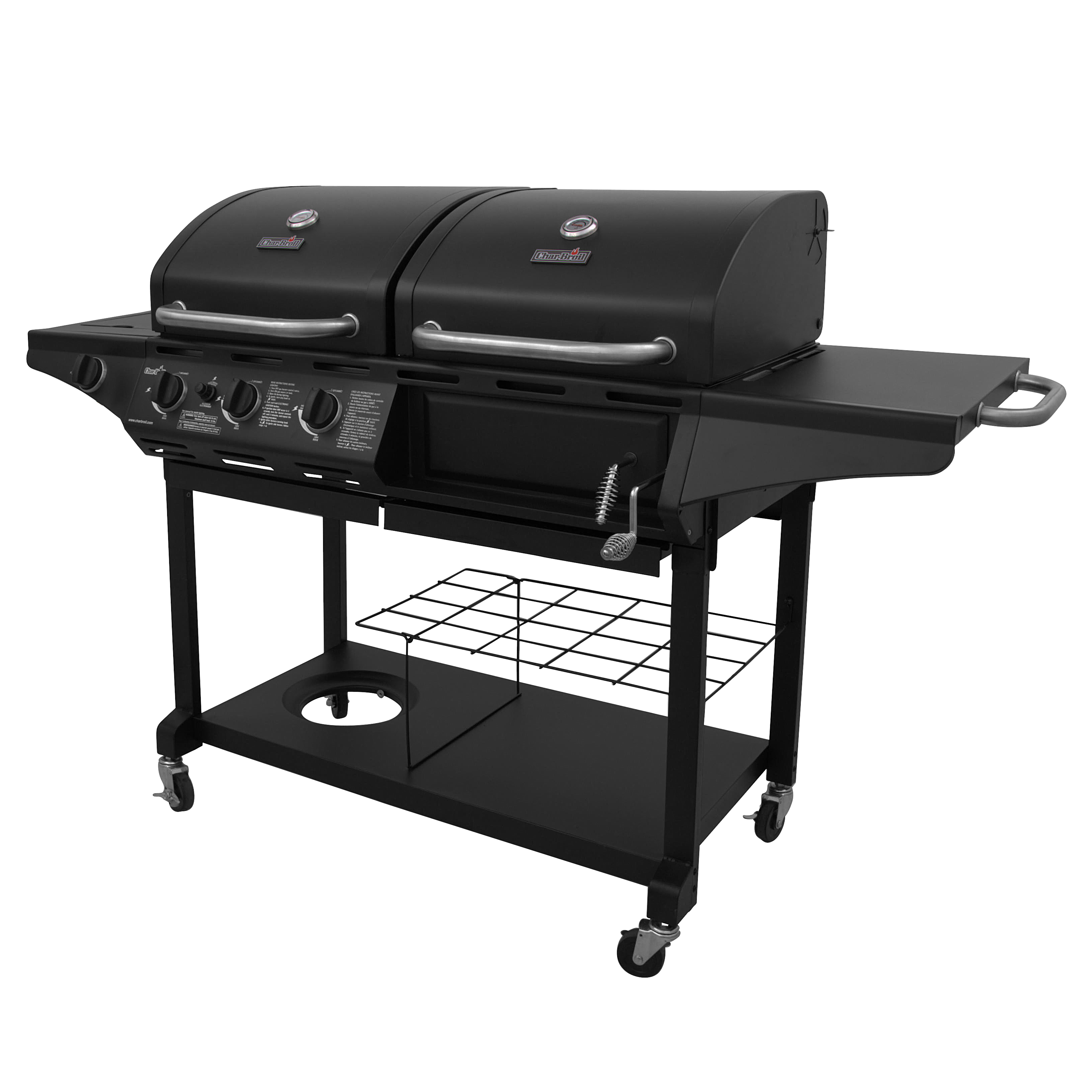 Char-Broil Deluxe Charcoal & Gas Combination Cart Grill - image 5 of 8