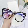 thumbnail image 3 of Lunettes de Mode Anti-Lumière Bleue Monture pour Lunettes de Chat Lunettes Optiques pour Femmes Protection contre les Radiations Lunettes Surdimensionnées Rose, 3 of 6
