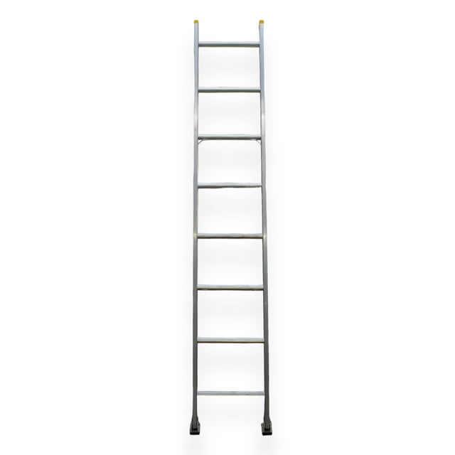 Escalera Recta Akron ERT2-08 | De Aluminio | Altura 2.44m | 8 Peldaños | Uso Profesional (Tipo II)
