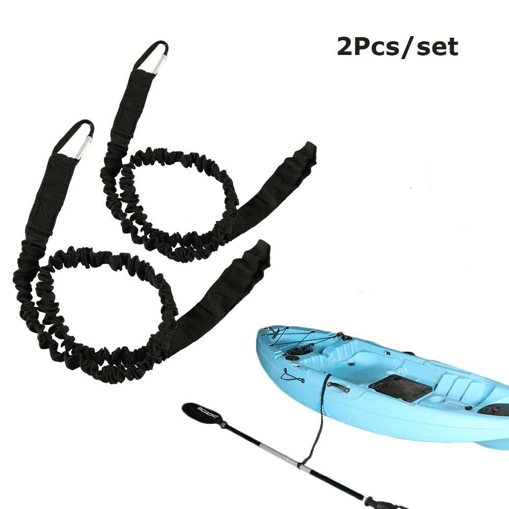 2Pcs Kayak Canoe Elastic Paddle Leash Safety Fishing Rod Lanyard Rope