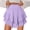 Purple, variant on Flowy Shorts for Women Casual Boho Ruffle Tiered Skorts High Waist Mini Skirts Golf Tennis Crochet Shorts