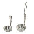 thumbnail image 1 of Tableware Spoon Strainer Soup Colander Camping Cutlery Dinnerware Stainless Steel Portable Hot Pot Cooking Utensils Foldable Metal Filter Screen, 1 of 3