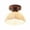 7.8" White, variant on Yhmxh Boho Light Rattan Chandelier Ceiling Lighting Fixtures Boho Lamp Shade Flush Mount Ceiling Light Hand-Woven Small Chandelier for Hallway Bedroom Kitchen Lights (Light Bulb Not Included)