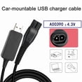 thumbnail image 2 of 2 Pcs A00390 4.3V Chargeur USB Cordon d'Alimentation compatible PHILIPS Rasoir RQ310 S510 YQ300 S100 2 Pcs A00390 Prise USB_Perfect Gift, 2 of 4