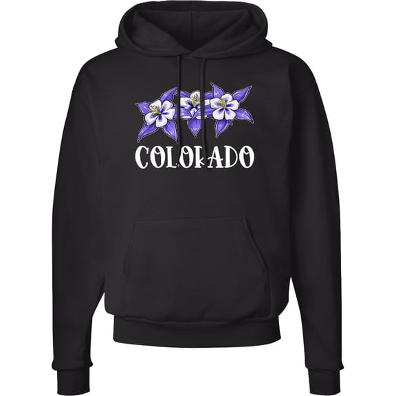 Inktastic Colorado Columbine Flowers Adult Hoodie Sweatshirt