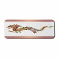 thumbnail image 1 of Dragon Computer Mouse Pad, Floral Ornamental Dragon Body Silhouette with Classic Japanese Wavy Folk Pattern, Rectangle Non-Slip Rubber Mousepad Large, 31" x 12" Gaming Size, Multicolor, by Ambesonne, 1 of 2