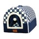thumbnail image 5 of Caseta pequeña y acogedora para perros, cerrada, para gatos y cachorros. Nido para gatos y cachorros. Azul marino grande, 5 of 9
