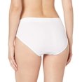 thumbnail image 3 of Bali Womens One Smooth U All-Around Smoothing Hi-Cut Panty, 7, White Pointelle, 3 of 3