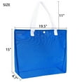 thumbnail image 6 of 2Pcs Large lightweight Mesh Beach Tote Bag With Button Reusable Pool Bag for Travel Shopping Gym, 6 of 7