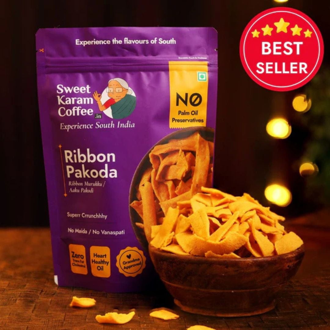 Shastha SKC Crunchy & Savory Ribbon Pakoda - Pack of 3 , 180gm