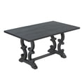 thumbnail image 3 of 6 Pieces Wooden Kitchen Table Set Foam-Covered Seat Backs Dining Table Set With 4 Chairs Bench For Home, 3 of 8