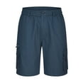 thumbnail image 3 of Yaoyar Dry Cargo Shorts for Men - Breathable, Lightweight, Slight Stretch, Multiple Pockets, Ideal for Hiking, Outdoor, Sports, and Casual Summer Wear - Machine Washable, Solid Color, Regular Fit, 3 of 6