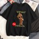 thumbnail image 1 of Camisetas con estampado de Marvel Baby Groot para mujer, ropa de calle informal a la moda, camisetas de dibujos animados para mujer, Camiseta con cuello redondo, 1 of 1