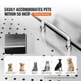 thumbnail image 5 of KFFKFF 50" Canine Hygiene Facility with Steps, Expert Grade Stainless Steel Canine Care Basin with Detergent Holder, Tap, Abundant Add-ons, Pet Bath for Big, Medium, Small Companions, 5 of 9