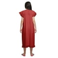 thumbnail image 4 of Moomaya Solid Round Neck Nursing Sleepwear For Women Cotton Nightdress, 4 of 6