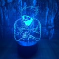 thumbnail image 1 of Japanese Anime Character Lampe de Table Illusion Optique 3D LED 16 Couleurs Télécommande Acrylique Veilleuse Cadeau de Pâques Noël Anniversaire pour Garçons Filles Enfants, 1 of 6