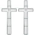 thumbnail image 1 of 2Pcs Easter Iron Wreath Frames Cross Shaped Garland Frame Wreath Making Supplies, 1 of 8