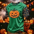 thumbnail image 6 of Shirt for Women Print Short Sleeve Crewneck T-Shirts Halloween Printed Tee Clothes, 6 of 6