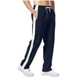 thumbnail image 4 of Men's Sweatpants with Pockets Pants for Men Relaxed Fit Elastic Waist Mens Wide Leg Sweatpants Mens Jogging Pants Athletic Pants for Men, 4 of 5