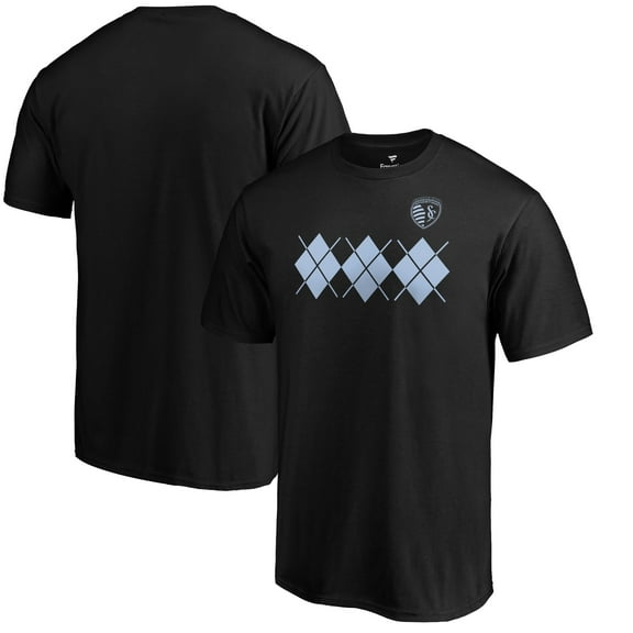 Men's Black Sporting Kansas City Jersey Hook T-Shirt